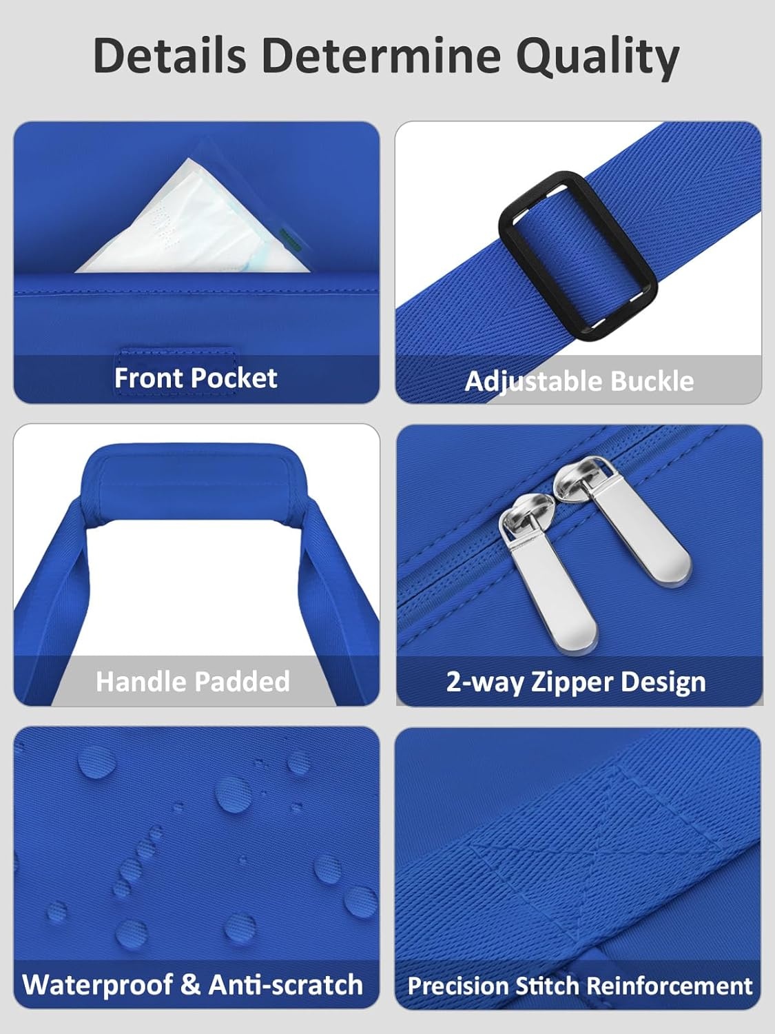 image:imageExpandable Travel Duffle Bags Weekender Overnight Bags for Women Men Hospital Bag for Women Labor Delivery with Toiletry Bag WaterproofRoyal Blue