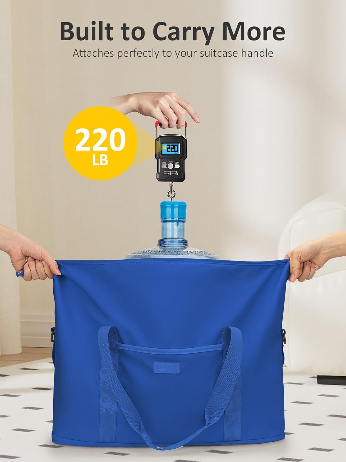image:imageExpandable Travel Duffle Bags Weekender Overnight Bags for Women Men Hospital Bag for Women Labor Delivery with Toiletry Bag WaterproofRoyal Blue