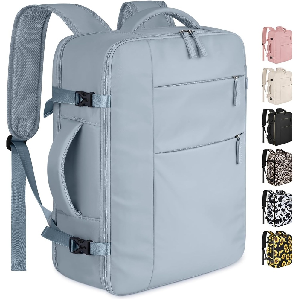 image:imageCapolo Travel Backpack for Women Men Waterproof Laptop Backpack Airlines Approved Personal Item Backpack Bag Computer Bookbag for Business Work Traveling Fits 156 Inch LaptopBlackBlue