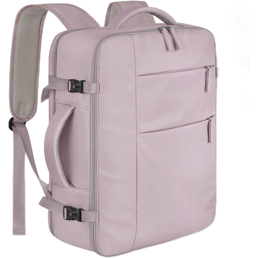 image:imageCapolo Travel Backpack for Women Men Waterproof Laptop Backpack Airlines Approved Personal Item Backpack Bag Computer Bookbag for Business Work Traveling Fits 156 Inch LaptopBlackDark Purple