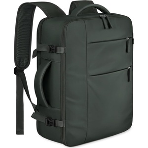 image:imageCapolo Travel Backpack for Women Men Waterproof Laptop Backpack Airlines Approved Personal Item Backpack Bag Computer Bookbag for Business Work Traveling Fits 156 Inch LaptopBlackGreen
