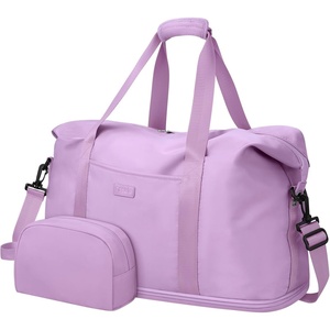 image:imageExpandable Travel Duffle Bags Weekender Overnight Bags for Women Men Hospital Bag for Women Labor Delivery with Toiletry Bag WaterproofPurple