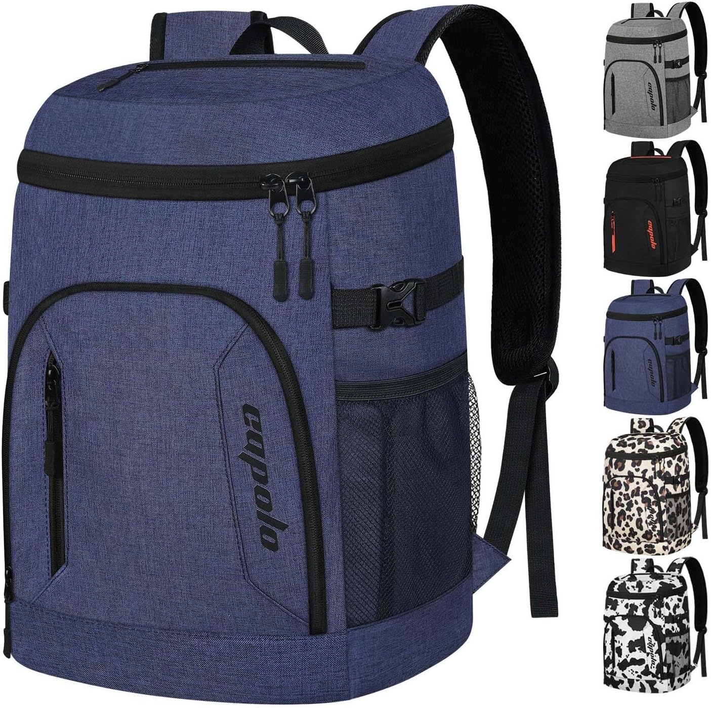 image:imageCapolo Cooler Backpack for Men Women Insulated Backpack Cooler Leak Proof Thermal Bag Beverage Soft Cooler Bag Lunch Backpack for Camping 3045 CansDeep Blue