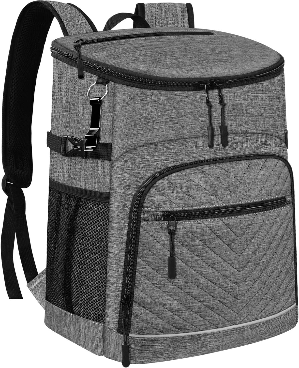 image:imageCooler Backpack Insulated Leakproof Waterproof Backpack Cooler Bag 3045 Cans Large Capacity Lightweight Travel Camping Beach Backpack Cooler Ice Chest for Men and Womengray