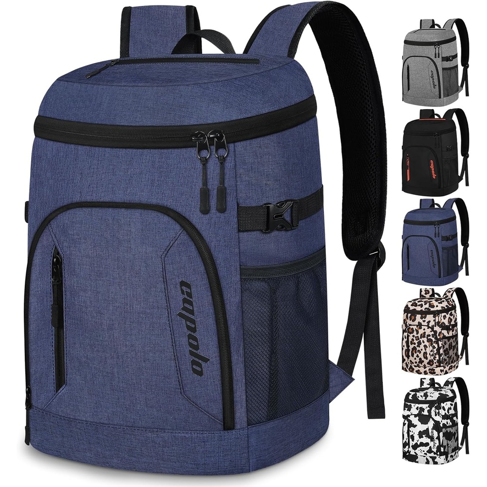 image:imageCapolo Cooler Backpack for Men Women Insulated Backpack Cooler Leak Proof Thermal Bag Beverage Soft Cooler Bag Lunch Backpack for Camping 3045 CansDeep Blue