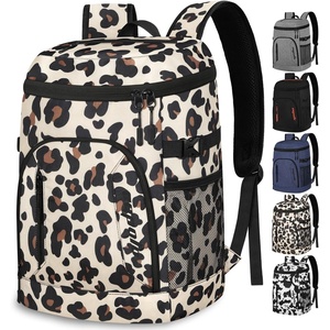 image:imageCapolo Cooler Backpack for Men Women Insulated Backpack Cooler Leak Proof Thermal Bag Beverage Soft Cooler Bag Lunch Backpack for Camping 3045 CansLeopardprint