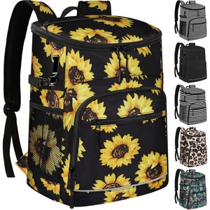 image:imageCooler Backpack Insulated Leakproof Waterproof Backpack Cooler Bag 3045 Cans Large Capacity Lightweight Travel Camping Beach Backpack Cooler Ice Chest for Men and Womensunflower