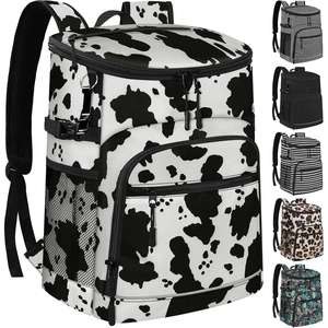 image:imageCooler Backpack Insulated Leakproof Waterproof Backpack Cooler Bag 3045 Cans Large Capacity Lightweight Travel Camping Beach Backpack Cooler Ice Chest for Men and Womencowprint