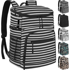 image:imageCooler Backpack Insulated Leakproof Waterproof Backpack Cooler Bag 3045 Cans Large Capacity Lightweight Travel Camping Beach Backpack Cooler Ice Chest for Men and Womenstripe