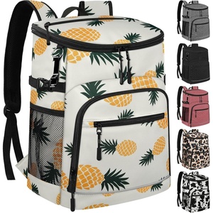 image:imageCooler Backpack Insulated Leakproof Waterproof Backpack Cooler Bag 3045 Cans Large Capacity Lightweight Travel Camping Beach Backpack Cooler Ice Chest for Men and Womenpineapple