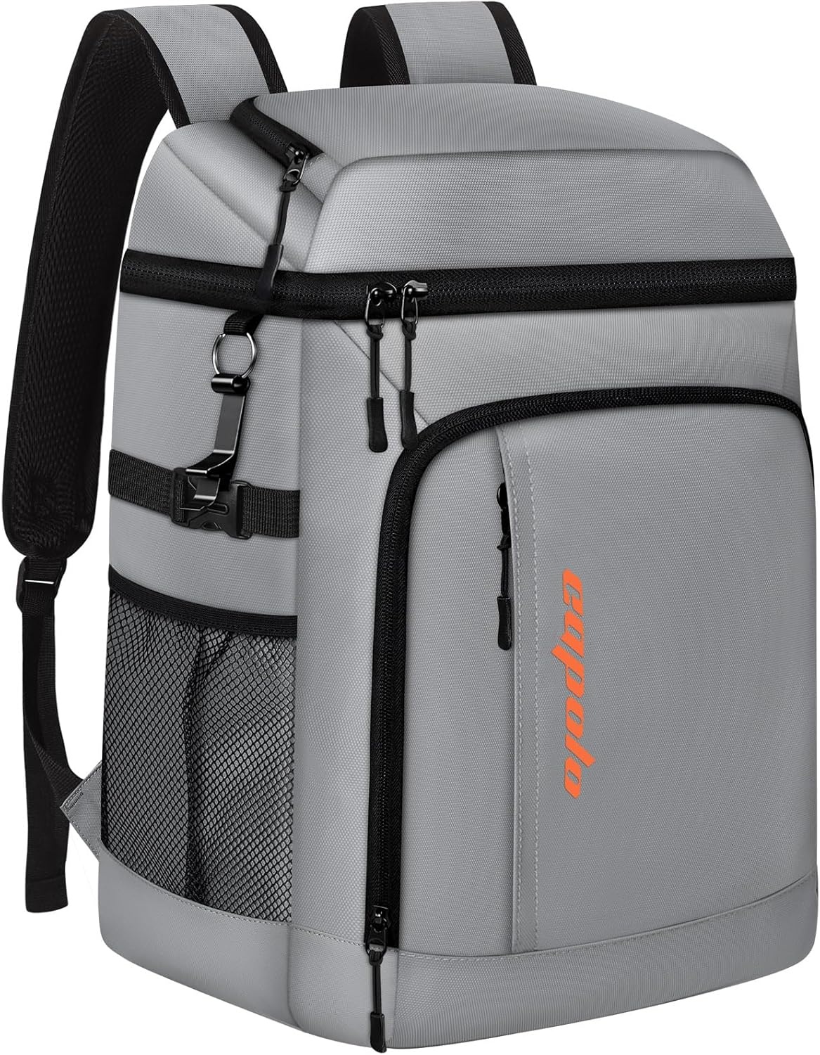 image:imageCapolo Cooler Backpack Insulated Leak Proof 3645 Cans Soft Camping Bacpack Cooler Thermal Bag Ice Chest Portable Waterproof Travel Cooler Bag for Lunch Beach Picnic ShoppingLeather gray