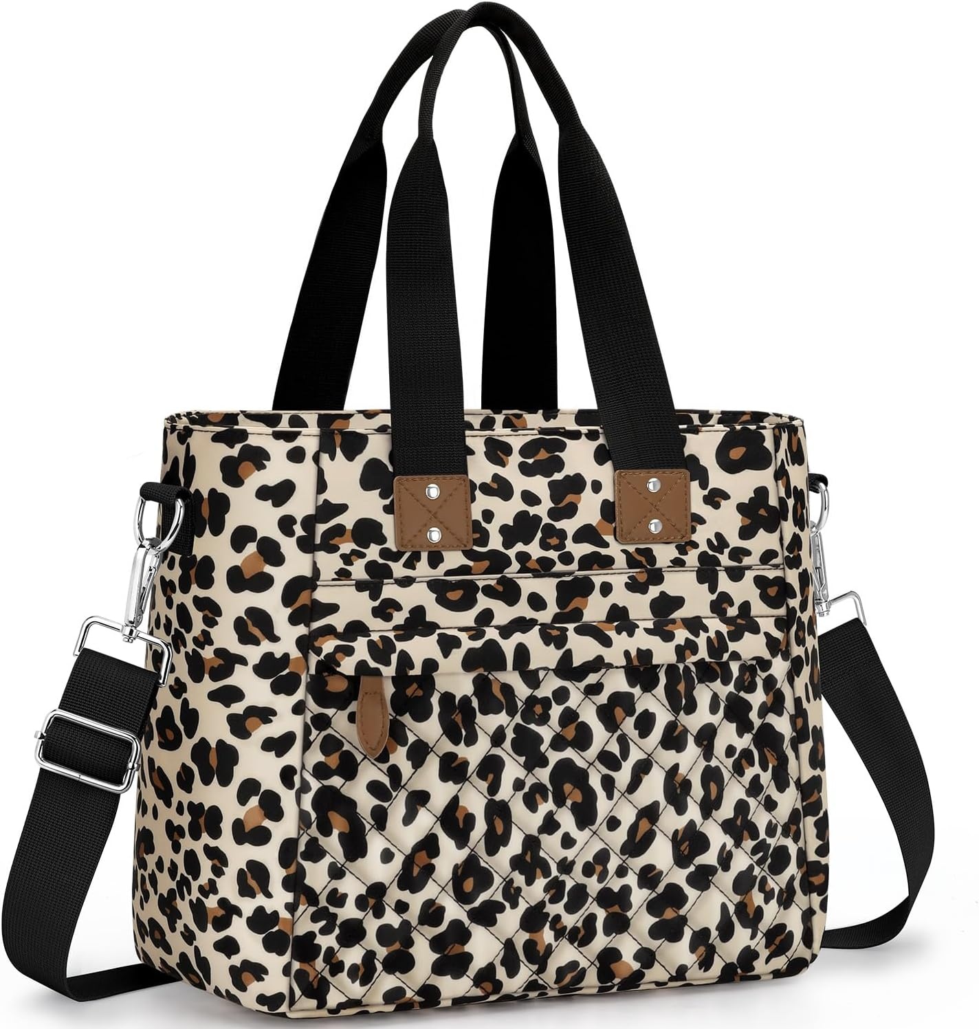 image:imageInsulated Lunch Box for Women amp Men Large Thermal Lunch Bag Women with Removable Shoulder Strap Reusable Lunch Cooler Tote Bags Purse for Adults Work Picnic Hiking Beach Travel MSunflowerLeopard