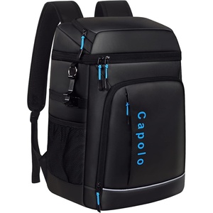 image:imageCapolo Cooler Backpack Insulated Leak Proof 36 Cans Soft Camping Bacpack Cooler Thermal Bag Ice Chest Portable Waterproof Travel Cooler for Lunch Beach Picnic Shopping