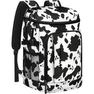 image:imageCapolo Cooler Backpack Insulated Waterproof for Women Men3645 Cans Lunch Backpack Coolers Leak Proof Soft Cooler Bag Ice Chest for Camping BeachCow Print