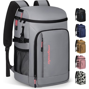 image:imageCapolo Cooler Backpack Insulated Waterproof for Women Men3645 Cans Lunch Backpack Coolers Leak Proof Soft Cooler Bag Ice Chest for Camping BeachLeather Gray