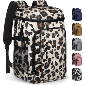 image:imageCapolo Cooler Backpack Insulated Waterproof for Women Men3645 Cans Lunch Backpack Coolers Leak Proof Soft Cooler Bag Ice Chest for Camping BeachLeopard