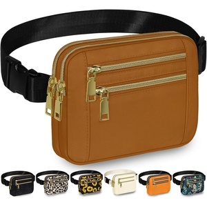 image:imageCapolo Fanny Packs for Women Fashion Waist Packs Bag with Adjustable Strap and 4 Zipper Pockets Waterproof Everywhere Crossbody Belt Bag for Workout Running TravellingBlackBrown
