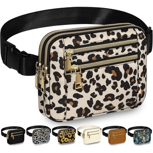 image:imageCapolo Fanny Packs for Women Fashion Waist Packs Bag with Adjustable Strap and 4 Zipper Pockets Waterproof Everywhere Crossbody Belt Bag for Workout Running TravellingBlackLeopard