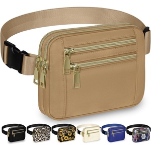 image:imageCapolo Fanny Packs for Women Fashion Waist Packs Bag with Adjustable Strap and 4 Zipper Pockets Waterproof Everywhere Crossbody Belt Bag for Workout Running TravellingBlackKhaki