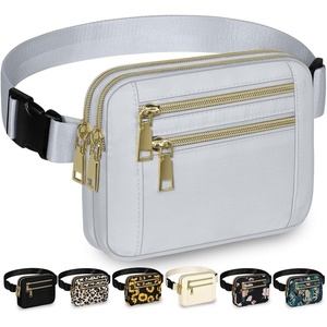 image:imageCapolo Fanny Packs for Women Fashion Waist Packs Bag with Adjustable Strap and 4 Zipper Pockets Waterproof Everywhere Crossbody Belt Bag for Workout Running TravellingBlackLight Grey