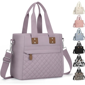 image:imageInsulated Lunch Box for Women amp Men  Large Thermal Lunch Bag Women with Removable Shoulder Strap Reusable Lunch Cooler Tote Bags Purse for Adults Work Picnic Hiking Beach Travel MSunflowerPurple