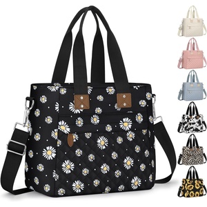 image:imageInsulated Lunch Box for Women amp Men  Large Thermal Lunch Bag Women with Removable Shoulder Strap Reusable Lunch Cooler Tote Bags Purse for Adults Work Picnic Hiking Beach Travel MSunflowerDaisy