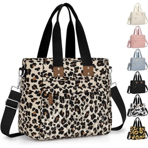 image:imageInsulated Lunch Box for Women amp Men  Large Thermal Lunch Bag Women with Removable Shoulder Strap Reusable Lunch Cooler Tote Bags Purse for Adults Work Picnic Hiking Beach Travel MSunflowerLeopard